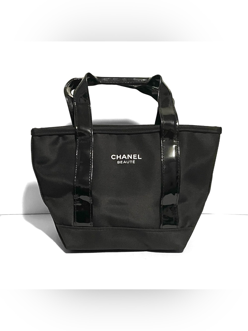 Chanel Beauté Mini Black Canvas Tote